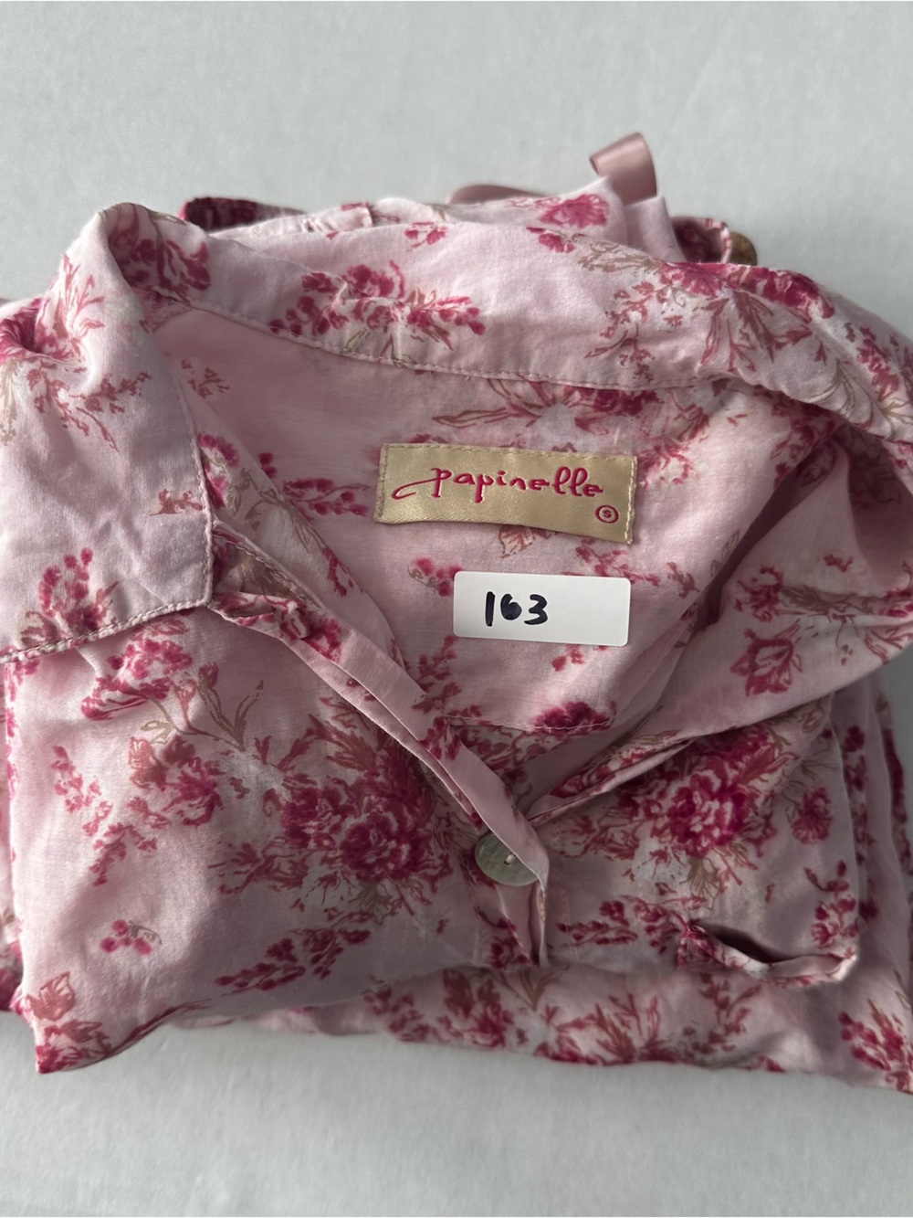 Papinelle Silk-Feel Floral Pajama Set - Size S - Picture 8 of 8